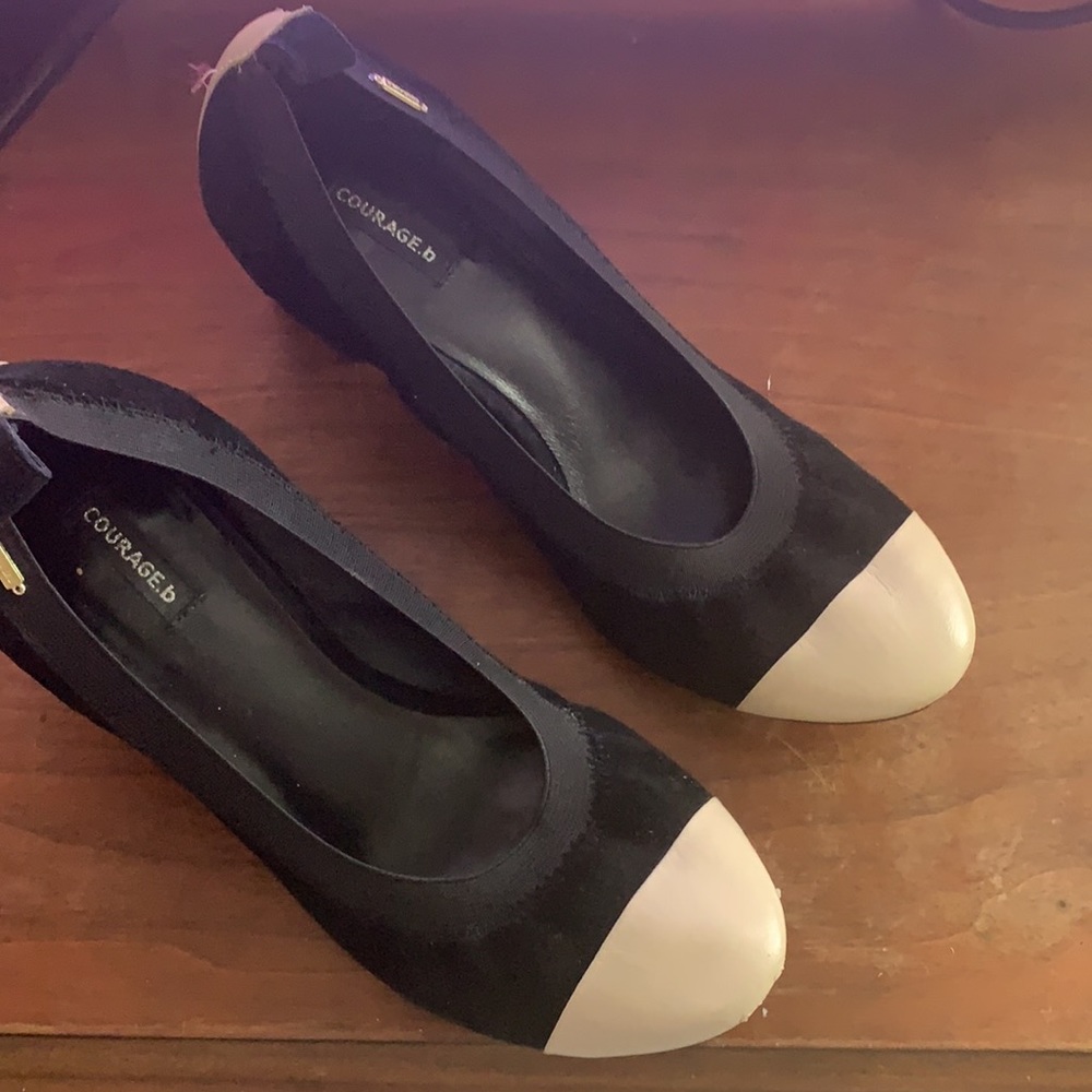 Courage b Noemie Block Heel Black Square Heel Shoe